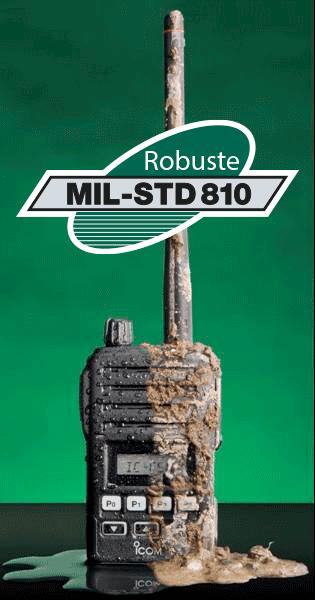 Portatif radio MIL-STD-810
